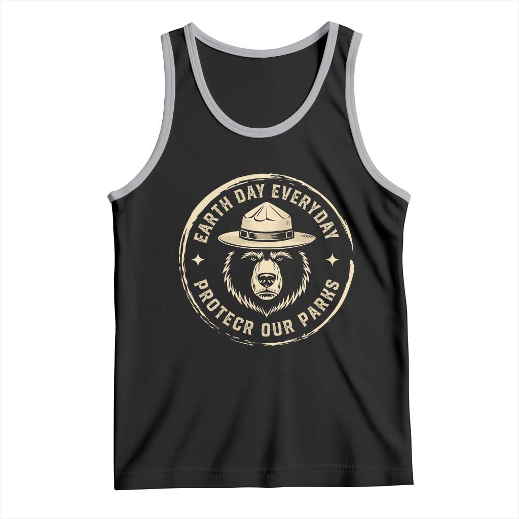 Earth Day Protect Our Parks Tank Top Vintage Retro Bear