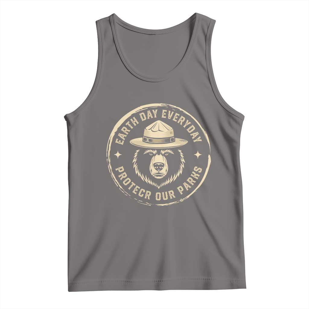 Earth Day Protect Our Parks Tank Top Vintage Retro Bear
