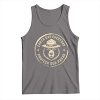 Earth Day Protect Our Parks Tank Top Vintage Retro Bear