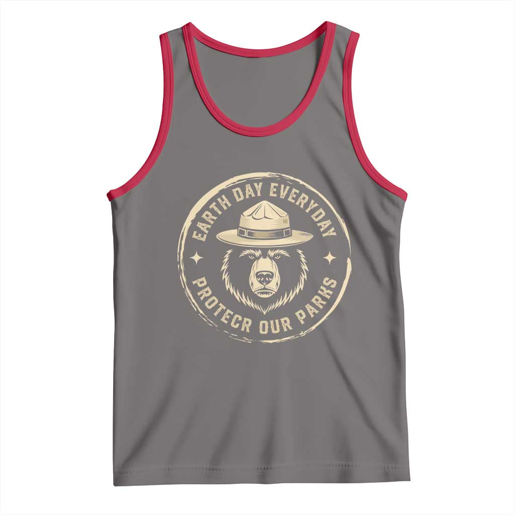 Earth Day Protect Our Parks Tank Top Vintage Retro Bear