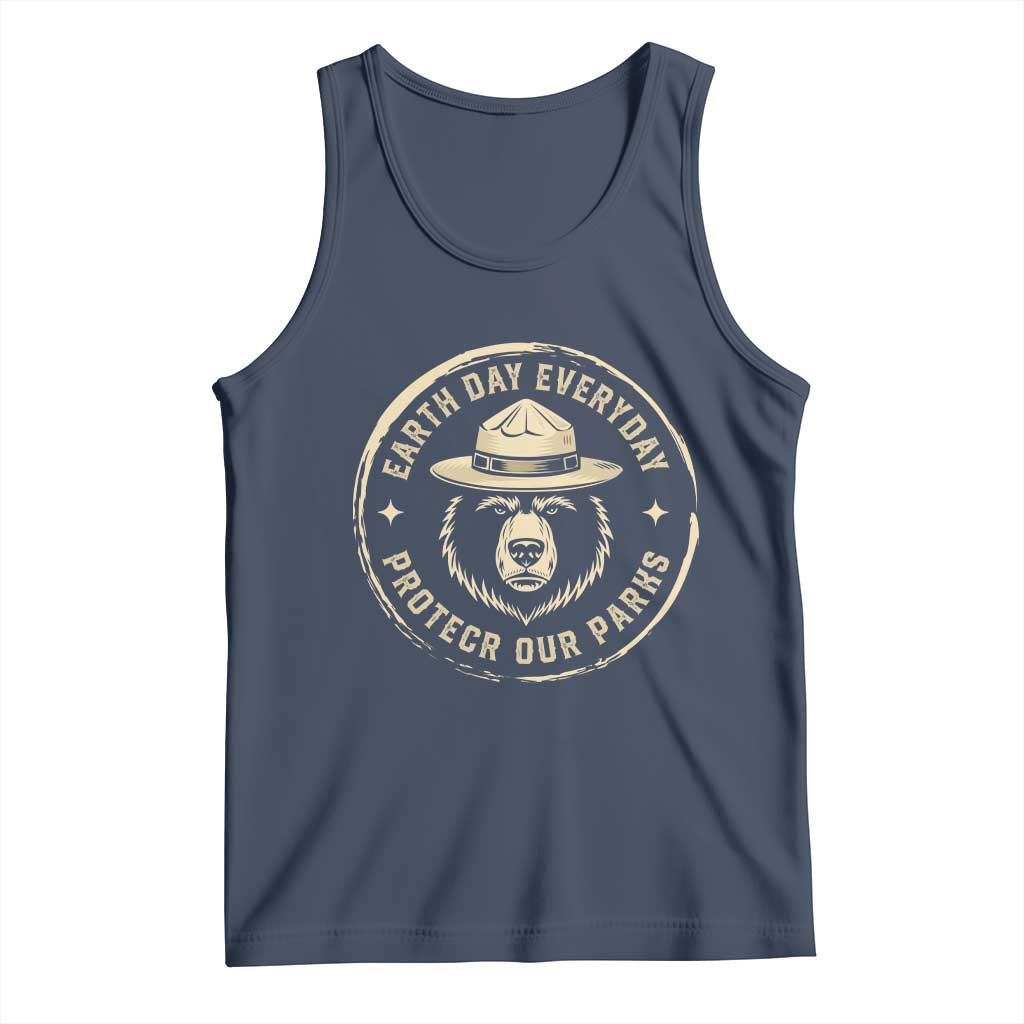 Earth Day Protect Our Parks Tank Top Vintage Retro Bear