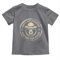 Earth Day Protect Our Parks Toddler T Shirt Vintage Retro Bear