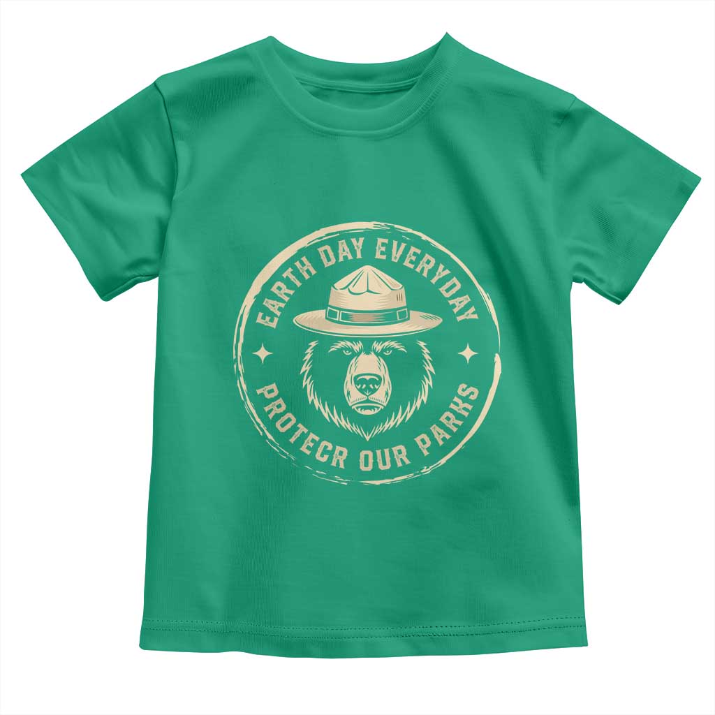 Earth Day Protect Our Parks Toddler T Shirt Vintage Retro Bear