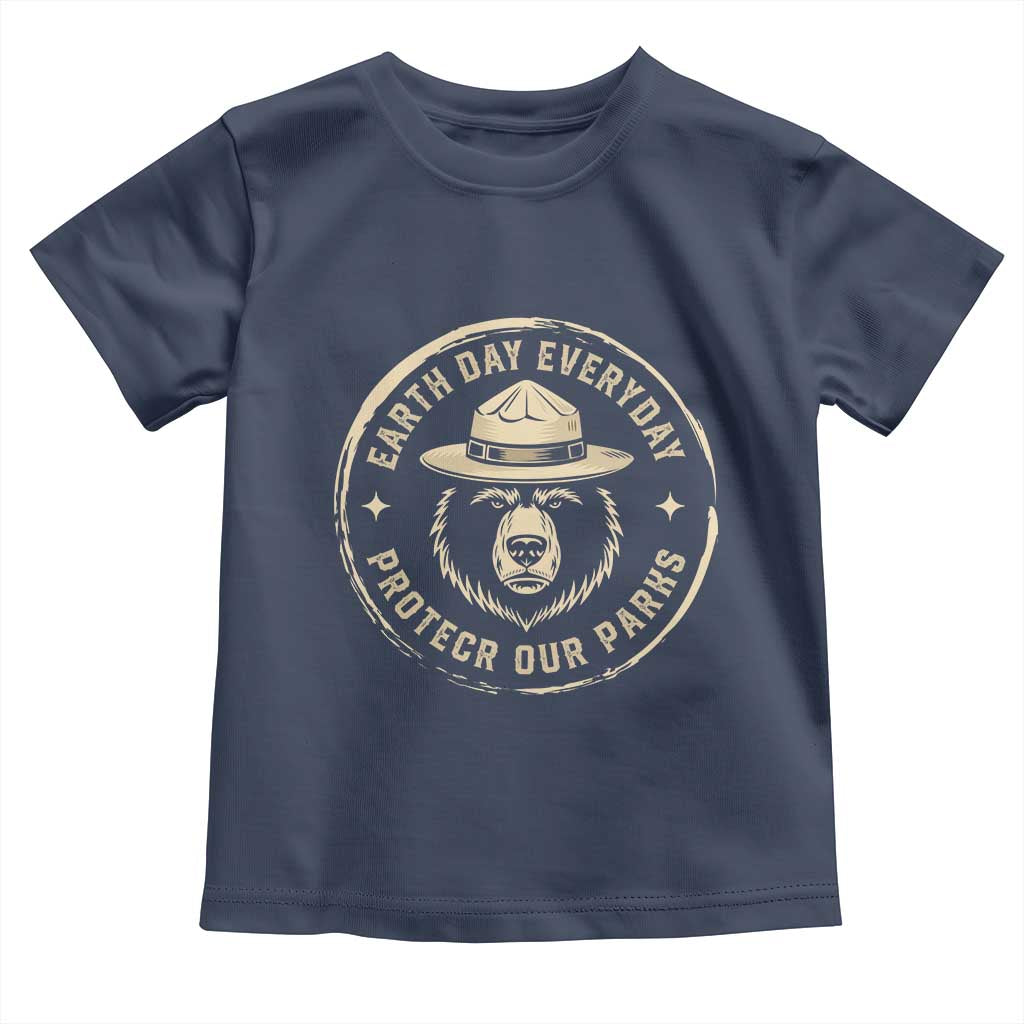 Earth Day Protect Our Parks Toddler T Shirt Vintage Retro Bear