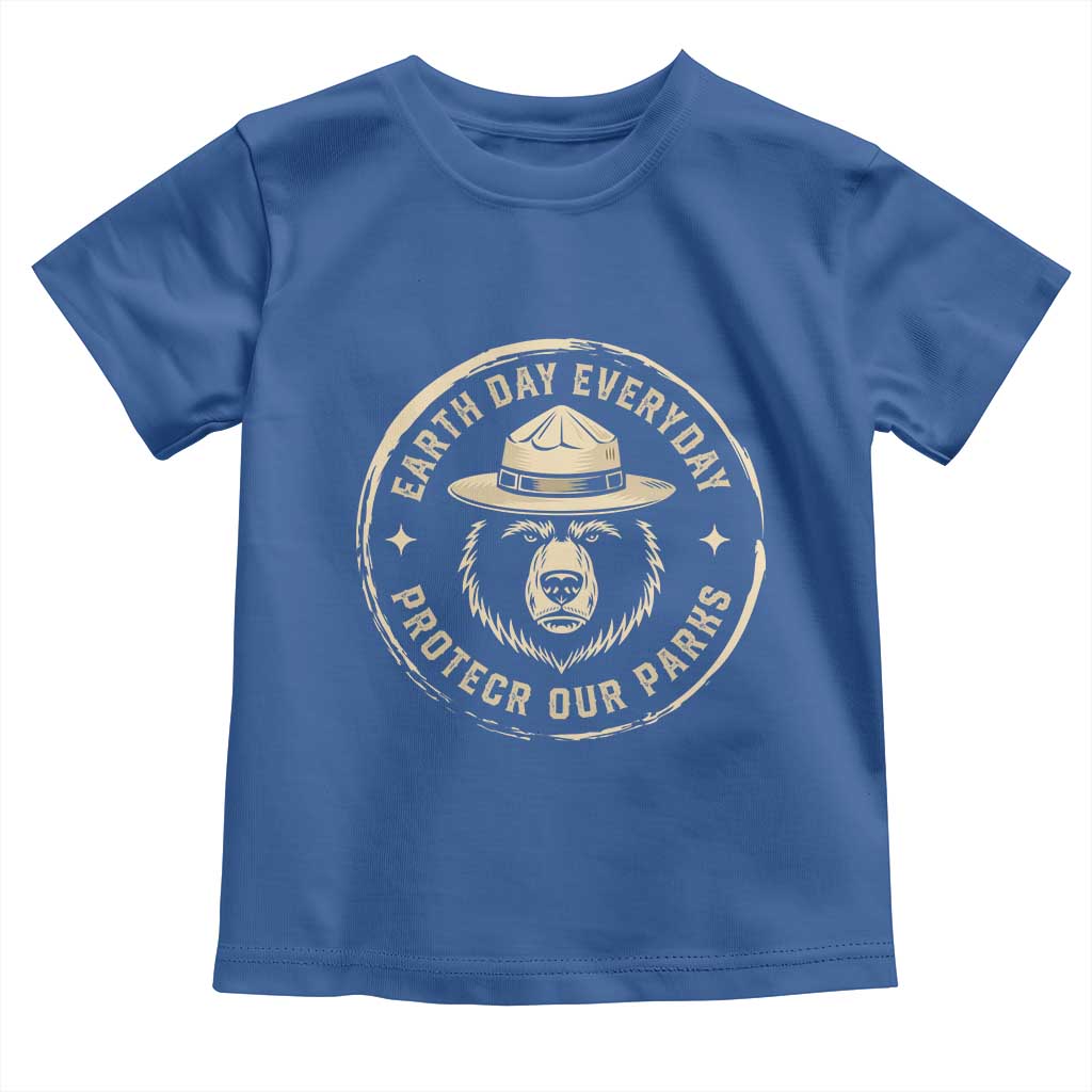 Earth Day Protect Our Parks Toddler T Shirt Vintage Retro Bear
