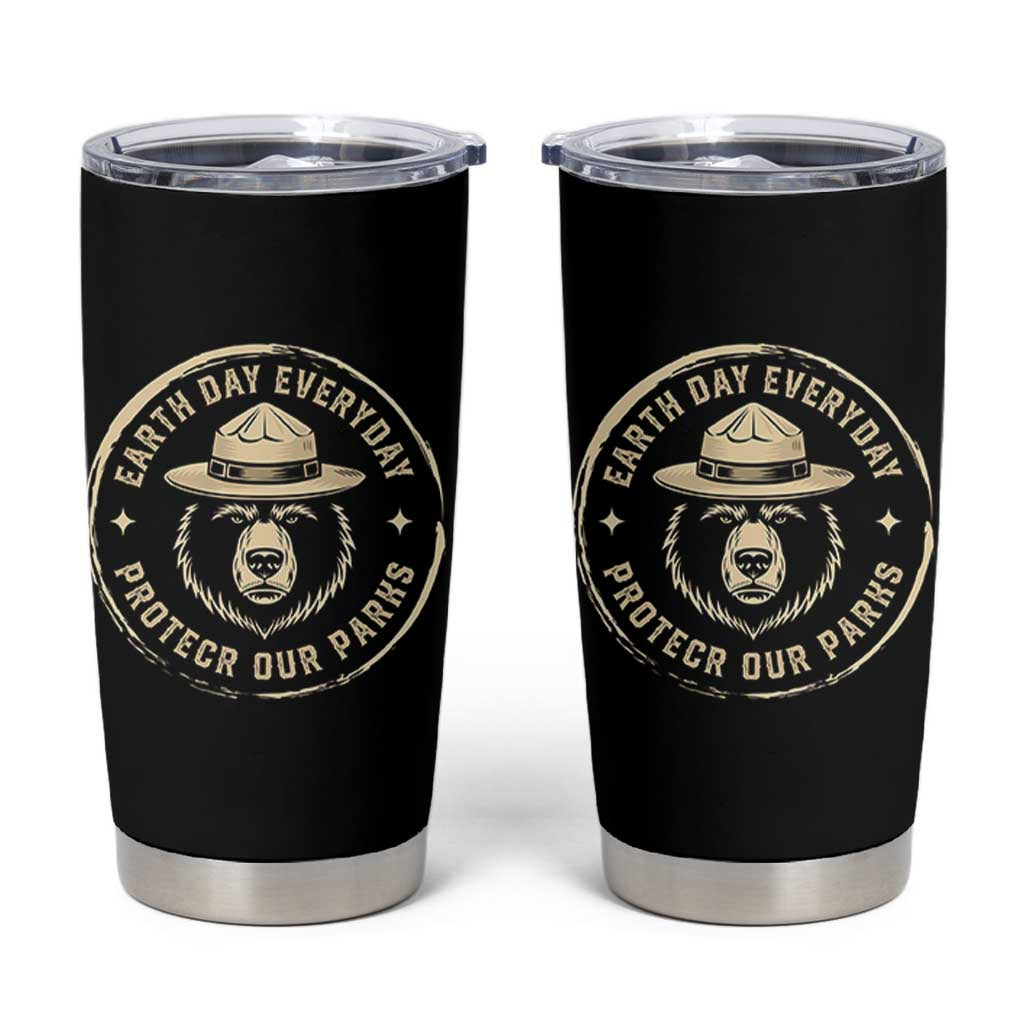 Earth Day Protect Our Parks Tumbler Cup Vintage Retro Bear
