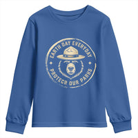 Earth Day Protect Our Parks Youth Sweatshirt Vintage Retro Bear