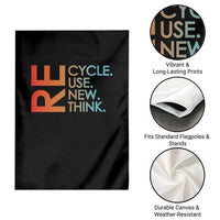 Environmental Activism Garden Flag Recycle Reuse Renew Rethink Earth Day