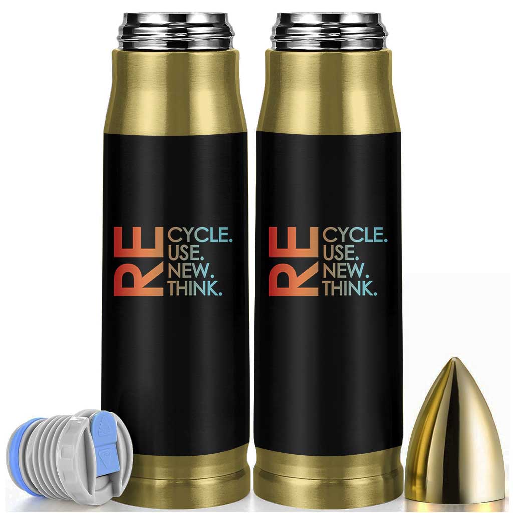 Environmental Activism Bullet Tumbler Recycle Reuse Renew Rethink Earth Day