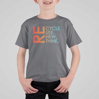 Environmental Activism T Shirt For Kid Recycle Reuse Renew Rethink Earth Day