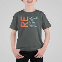 Environmental Activism T Shirt For Kid Recycle Reuse Renew Rethink Earth Day