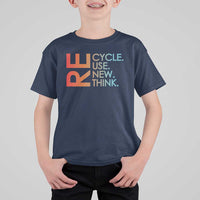 Environmental Activism T Shirt For Kid Recycle Reuse Renew Rethink Earth Day