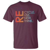 Environmental Activism T Shirt Recycle Reuse Renew Rethink Earth Day
