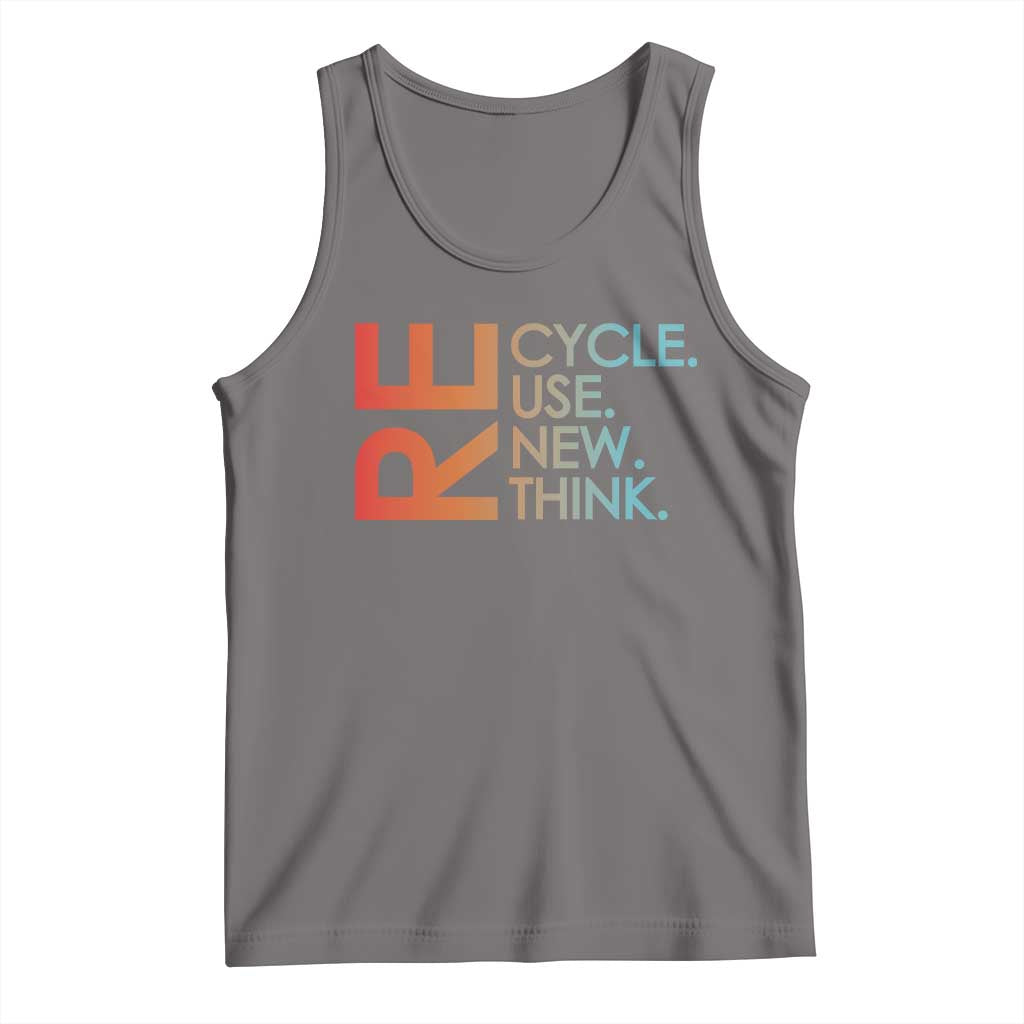 Environmental Activism Tank Top Recycle Reuse Renew Rethink Earth Day