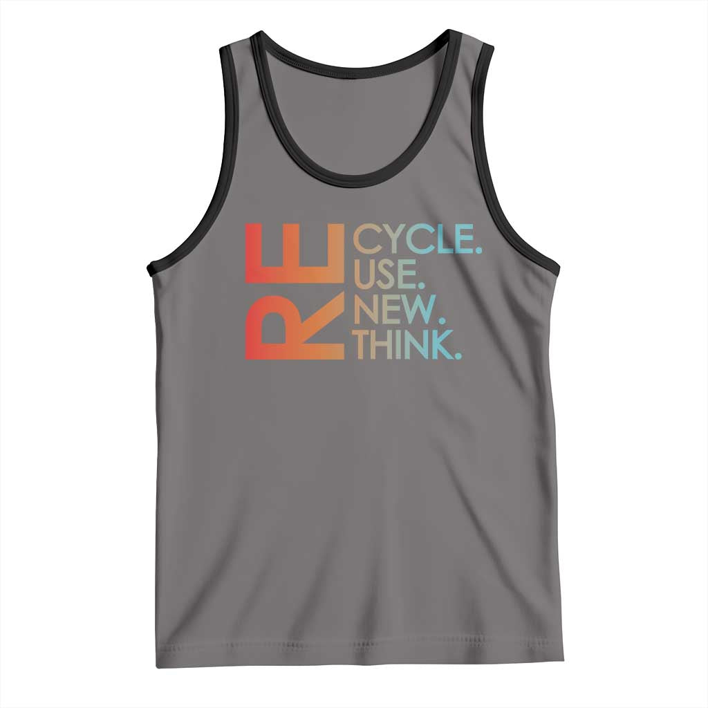 Environmental Activism Tank Top Recycle Reuse Renew Rethink Earth Day