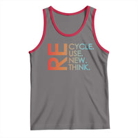 Environmental Activism Tank Top Recycle Reuse Renew Rethink Earth Day