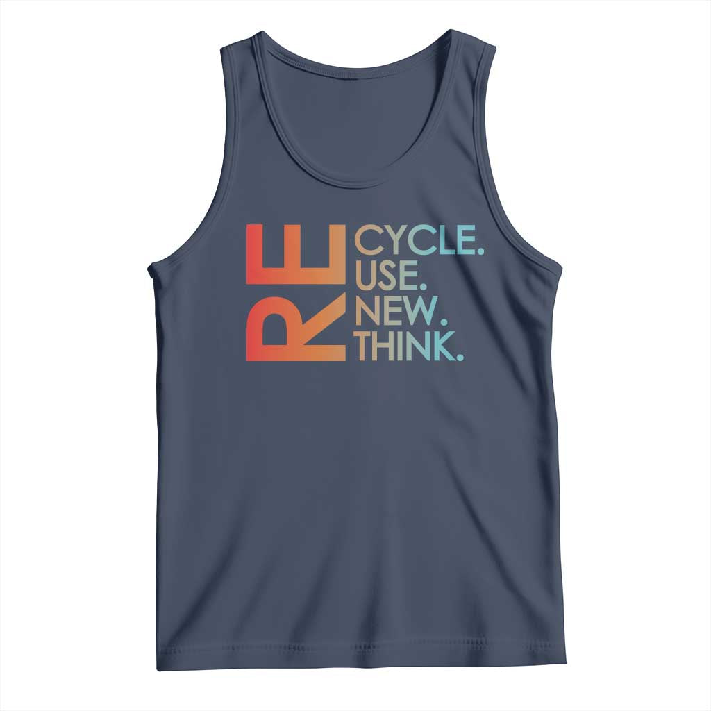 Environmental Activism Tank Top Recycle Reuse Renew Rethink Earth Day