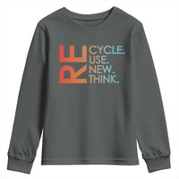Environmental Activism Youth Sweatshirt Recycle Reuse Renew Rethink Earth Day