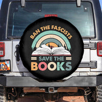 Ban The Fascists Save The Books Spare Tire Cover Funny Book Lovers Librarian Book Nerd