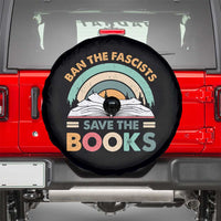 Ban The Fascists Save The Books Spare Tire Cover Funny Book Lovers Librarian Book Nerd