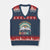 Ban The Fascists Save The Books V-Neck Knit Sweater Vest Funny Book Lovers Librarian Book Nerd - Wonder Print Shop