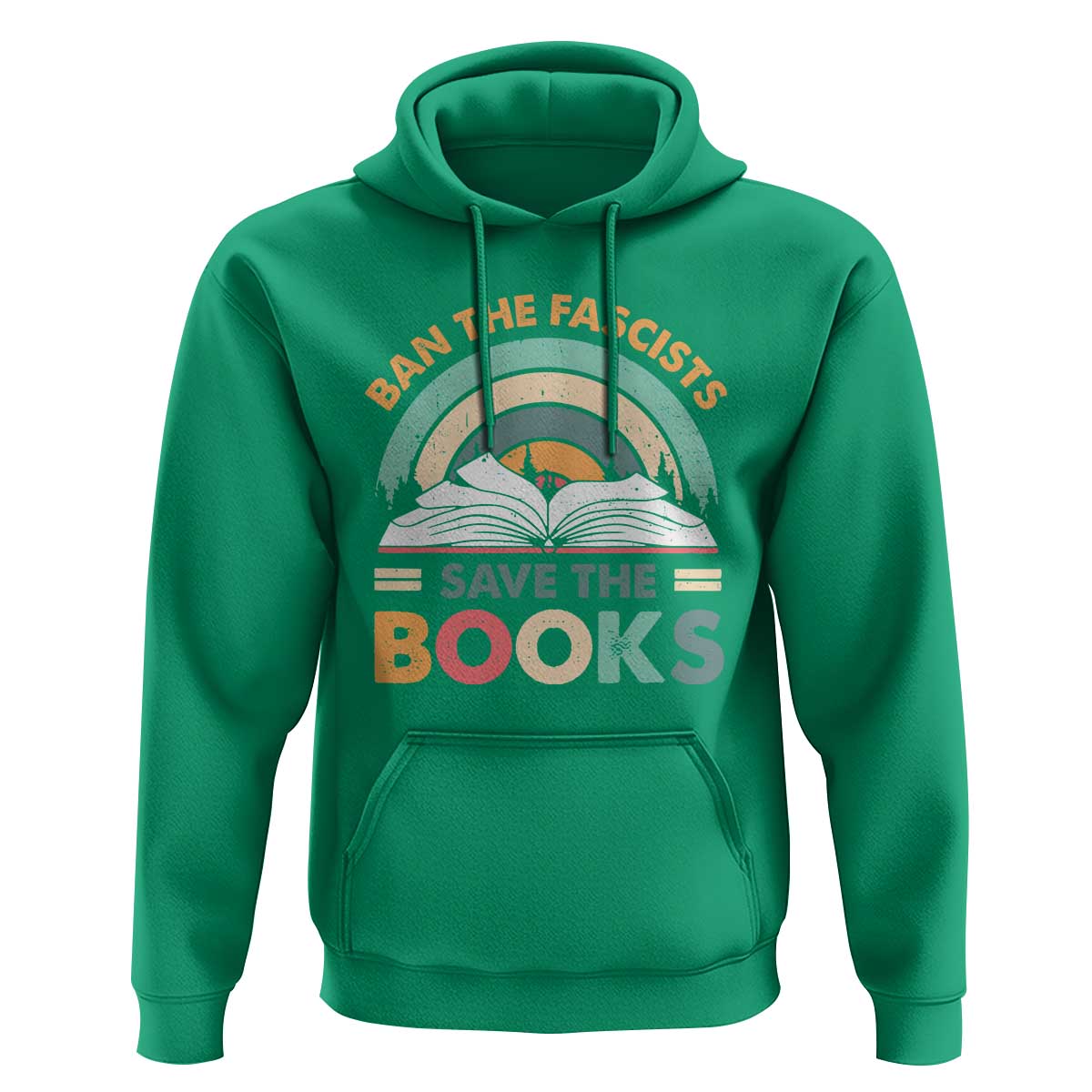 Ban The Fascists Save The Books Hoodie Funny Book Lovers Librarian Book Nerd