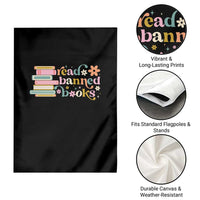 Vintage Read Banned Books Garden Flag - Wonder Print Shop