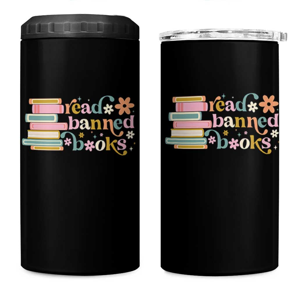 Vintage Read Banned Books 4 in 1 Can Cooler Tumbler - Wonder Print Shop