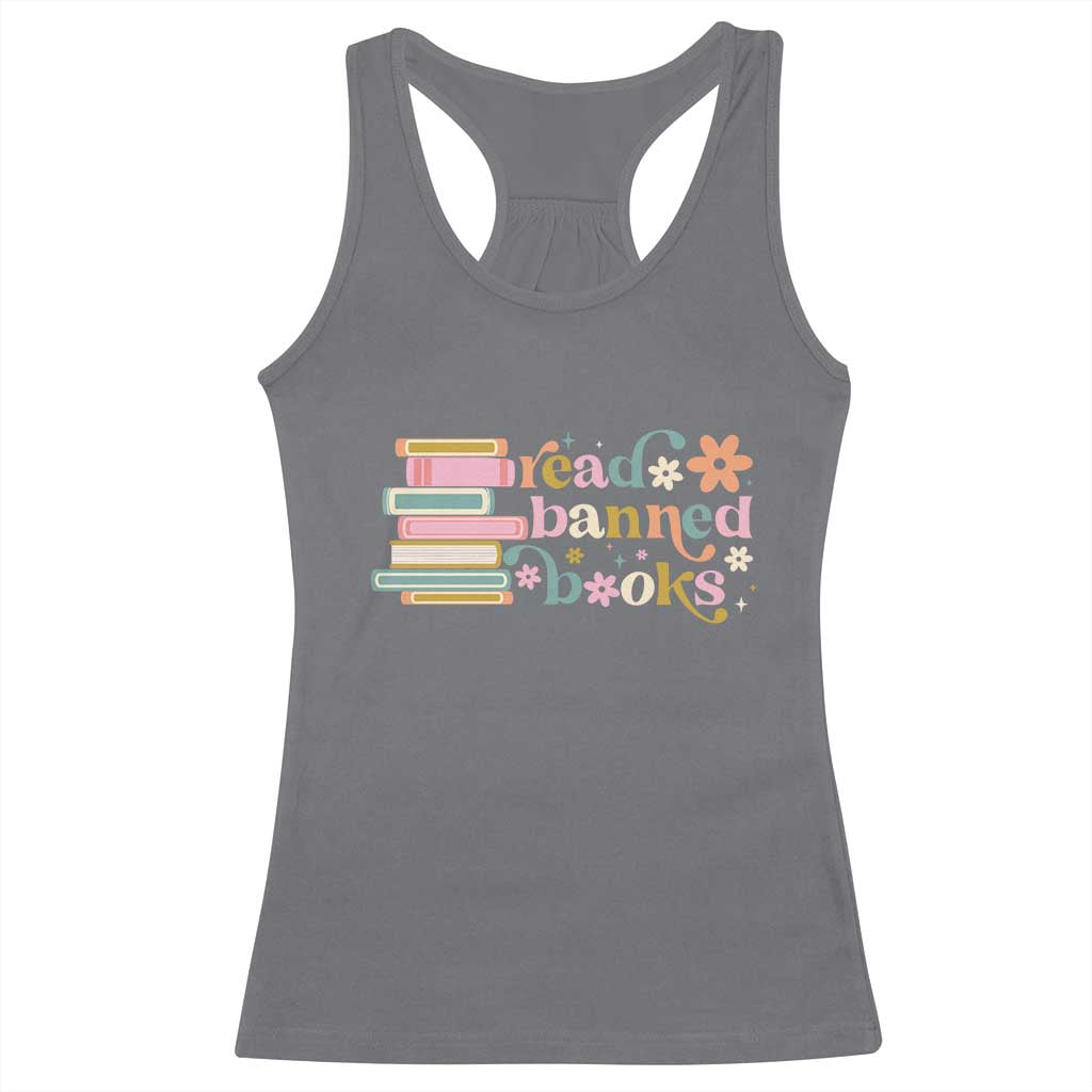Vintage Read Banned Books Racerback Tank Top - Wonder Print Shop