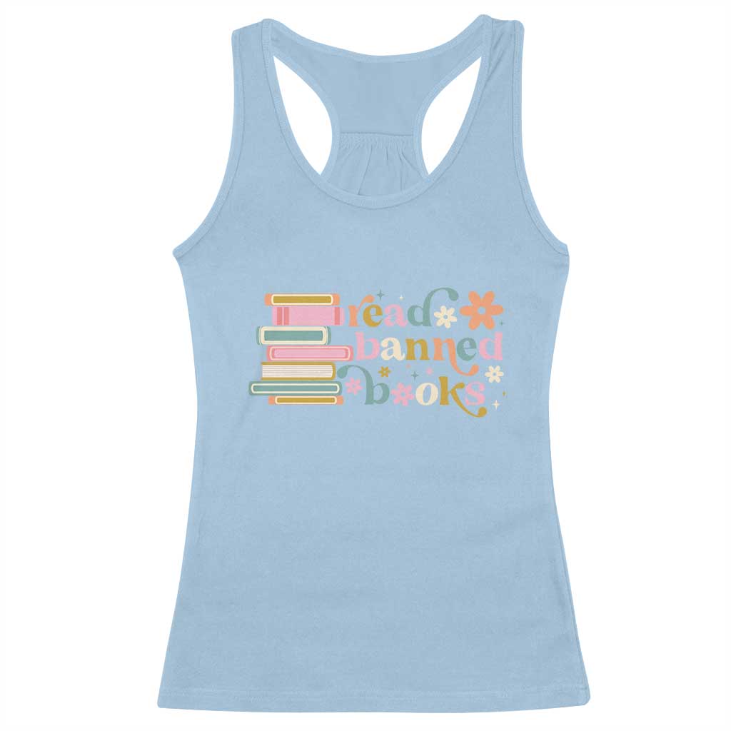 Vintage Read Banned Books Racerback Tank Top - Wonder Print Shop