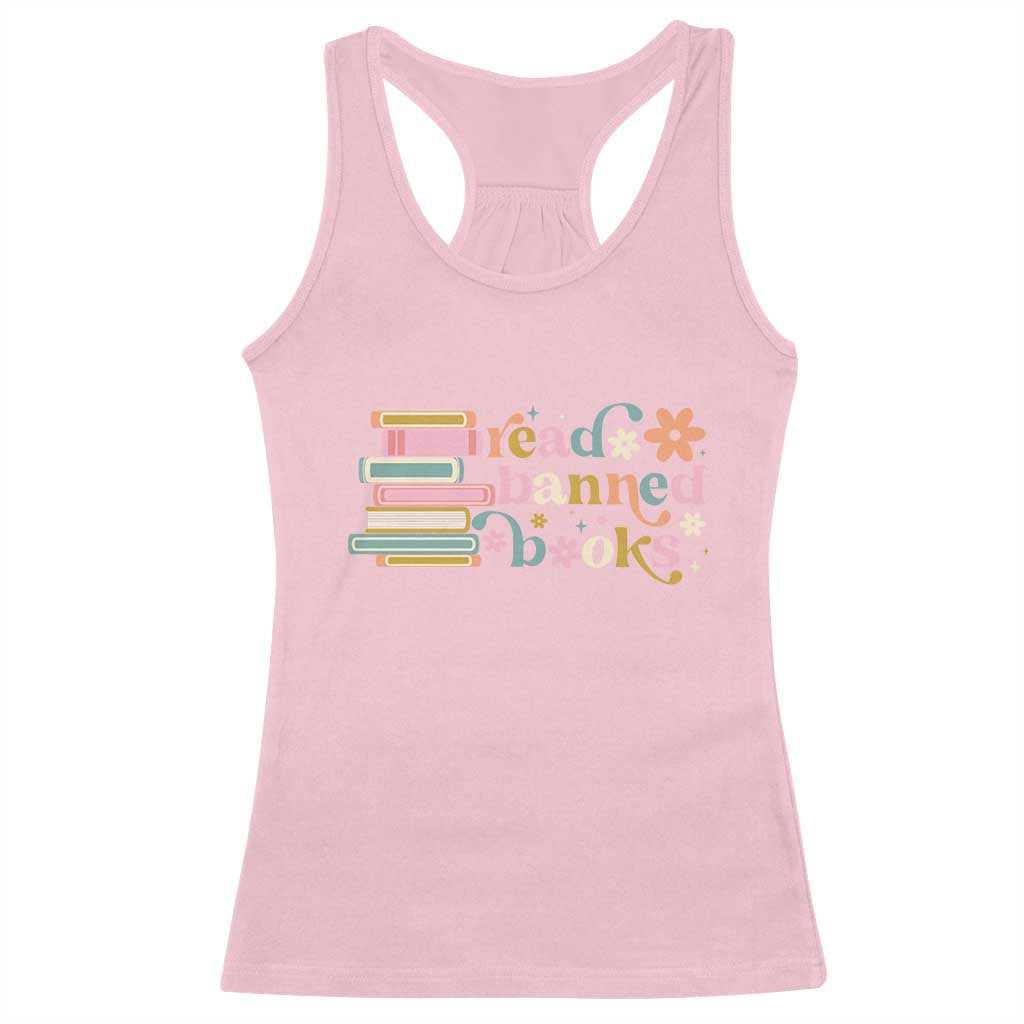 Vintage Read Banned Books Racerback Tank Top - Wonder Print Shop