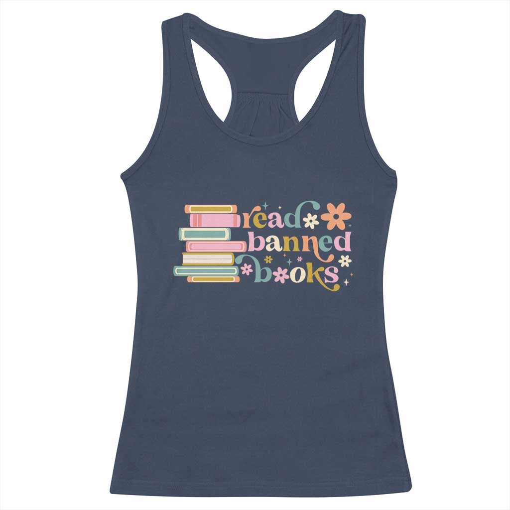 Vintage Read Banned Books Racerback Tank Top - Wonder Print Shop
