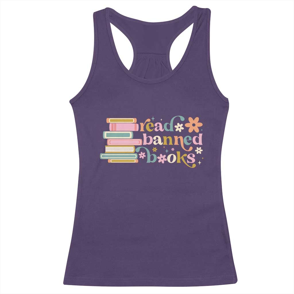 Vintage Read Banned Books Racerback Tank Top - Wonder Print Shop