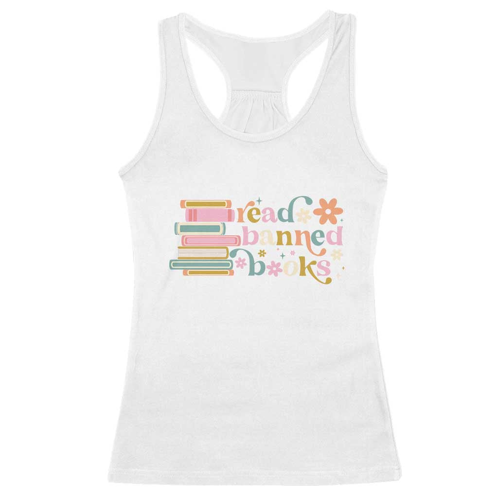 Vintage Read Banned Books Racerback Tank Top - Wonder Print Shop