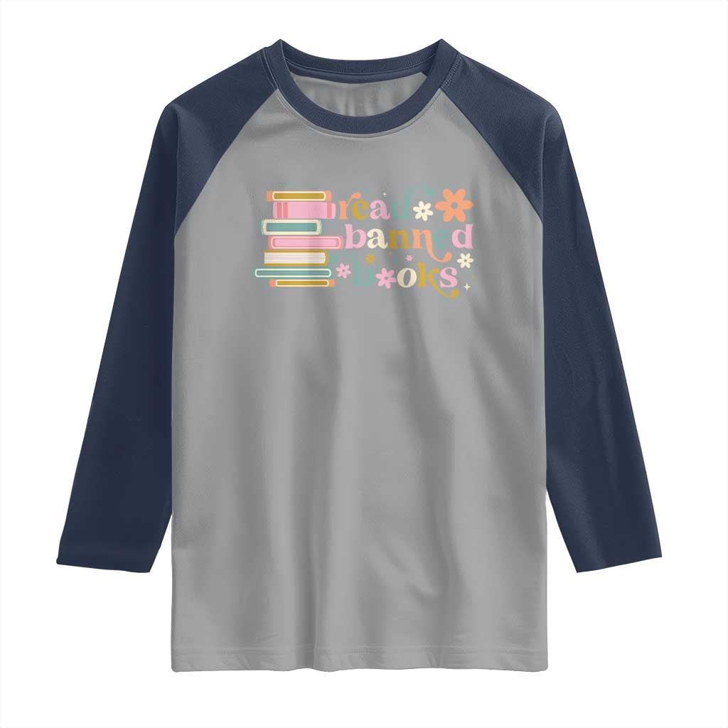 Vintage Read Banned Books Raglan Shirt - Wonder Print Shop
