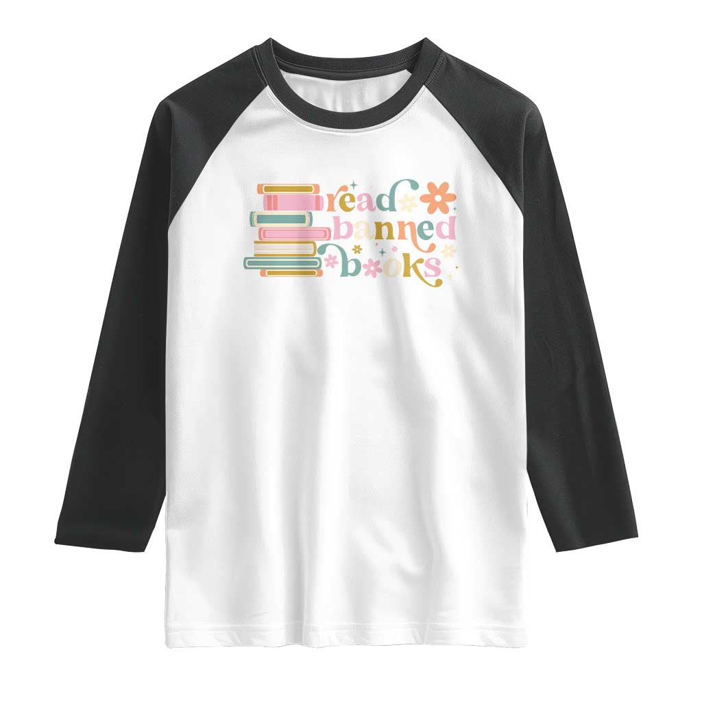 Vintage Read Banned Books Raglan Shirt - Wonder Print Shop