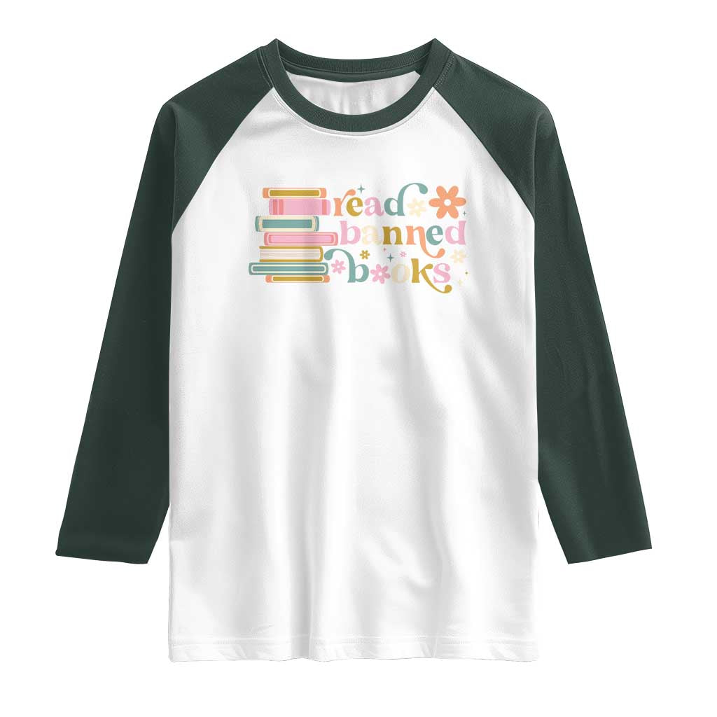 Vintage Read Banned Books Raglan Shirt - Wonder Print Shop