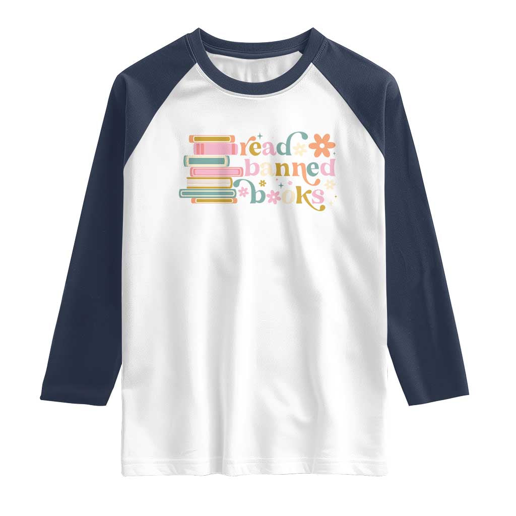 Vintage Read Banned Books Raglan Shirt - Wonder Print Shop