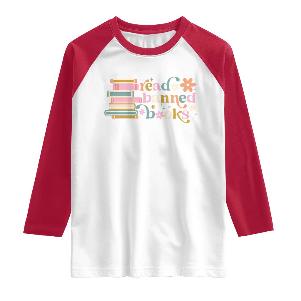Vintage Read Banned Books Raglan Shirt - Wonder Print Shop