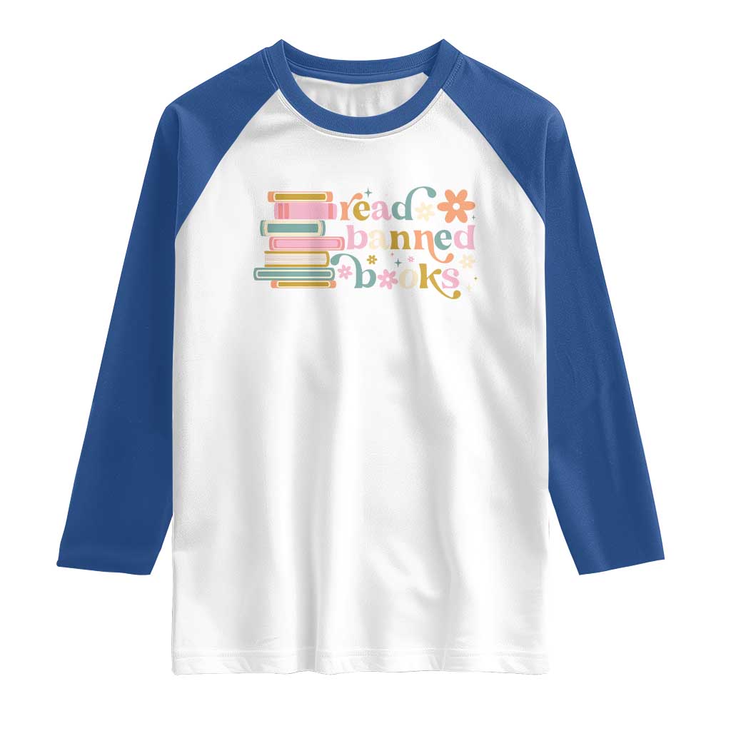 Vintage Read Banned Books Raglan Shirt - Wonder Print Shop