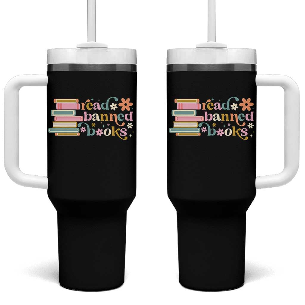 Vintage Read Banned Books Tumbler With Handle - Wonder Print Shop