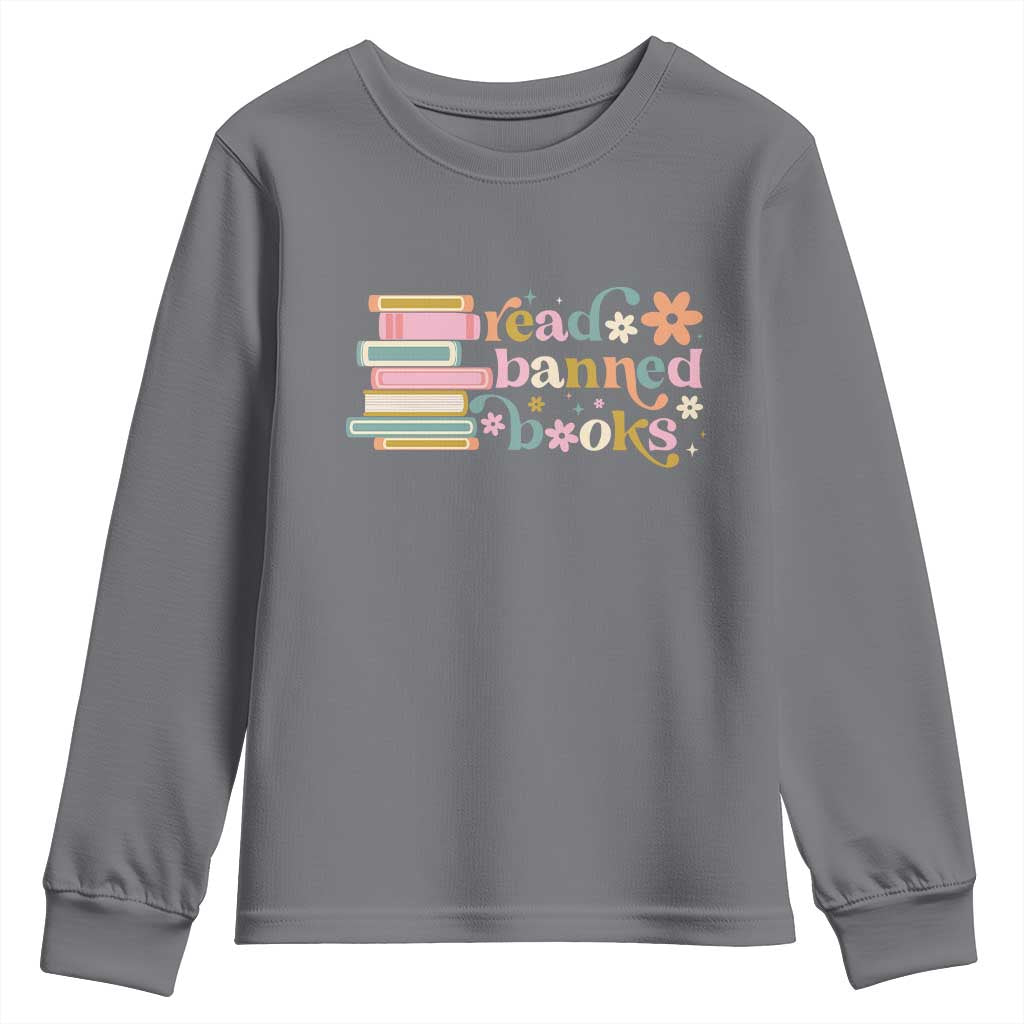 Vintage Read Banned Books Youth Sweatshirt - Wonder Print Shop
