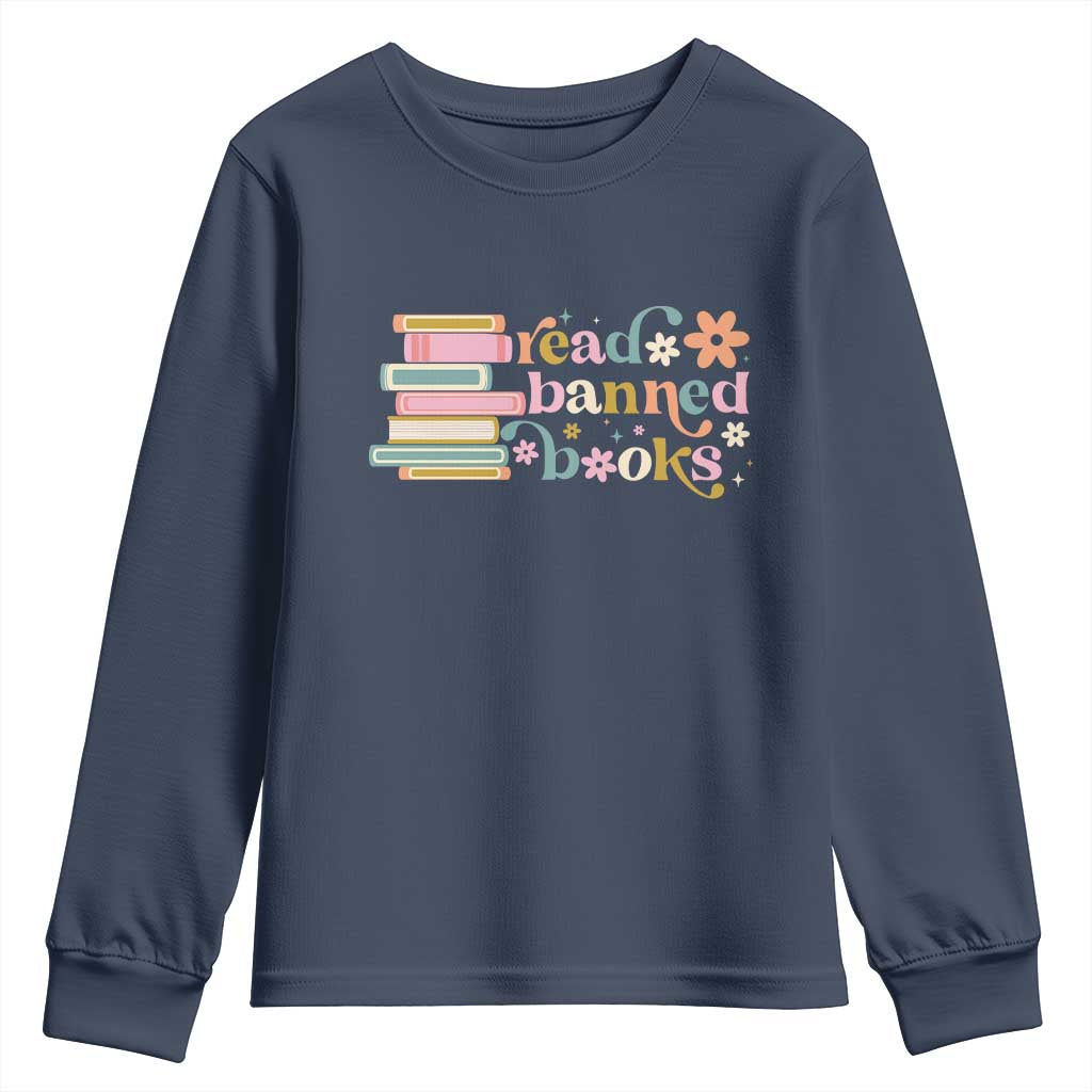 Vintage Read Banned Books Youth Sweatshirt - Wonder Print Shop