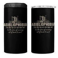 Abibliophobia 4 in 1 Can Cooler Tumbler Funny Reading Bookworm Book Lover Reader Gift - Wonder Print Shop