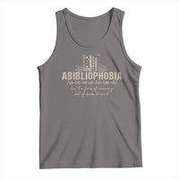 Abibliophobia Tank Top Funny Reading Bookworm Book Lover Reader Gift - Wonder Print Shop
