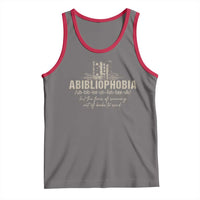 Abibliophobia Tank Top Funny Reading Bookworm Book Lover Reader Gift - Wonder Print Shop