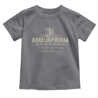 Abibliophobia Toddler T Shirt Funny Reading Bookworm Book Lover Reader Gift - Wonder Print Shop