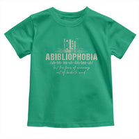 Abibliophobia Toddler T Shirt Funny Reading Bookworm Book Lover Reader Gift - Wonder Print Shop