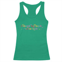 I Closed My Book to Be Here Racerback Tank Top - Wonder Print Shop