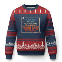 Human Rights Ugly Christmas Sweater Feminist Equal Rights Social Justice - Wonder Print Shop